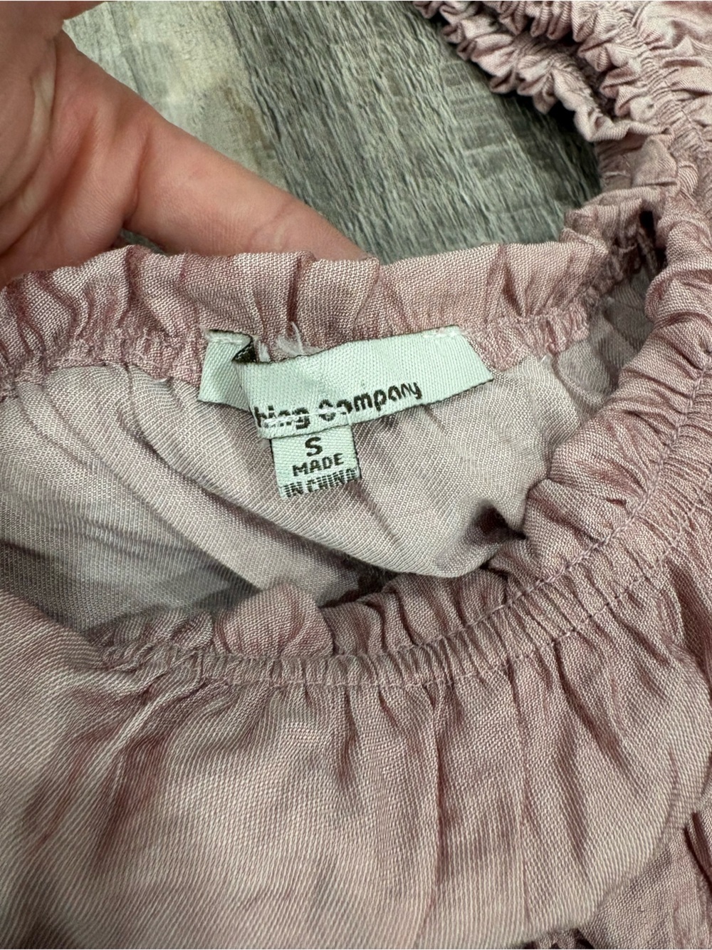 The Clothing Company Off-Shoulder Ruffle Tiered Maxi Dress - Dusty Rose Small​ - Picture 4 of 4